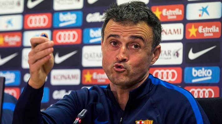 Telediario 1 - Luis Enrique: "Nuestro objetivo es ganar en el Calderón"