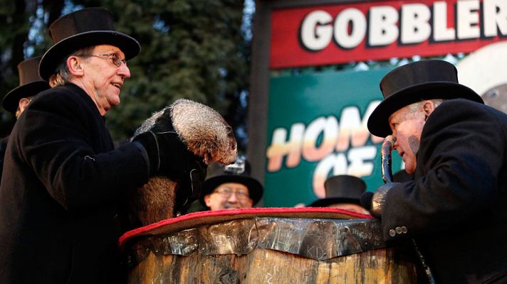 Telediario 1 - 'Habló' la marmota Phill en el día de su onomástica en EE.UU