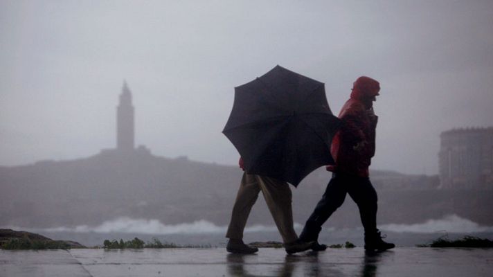El tiempo - Siguen las lluvias fuertes en Galicia y Extremadura