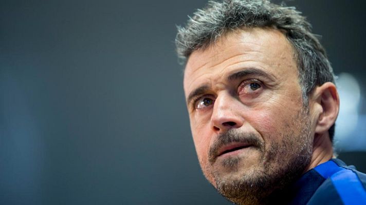 Telediario 1 - Luis Enrique: "Mis jugadores son de los que más faltas reciben y de los más sancionados"