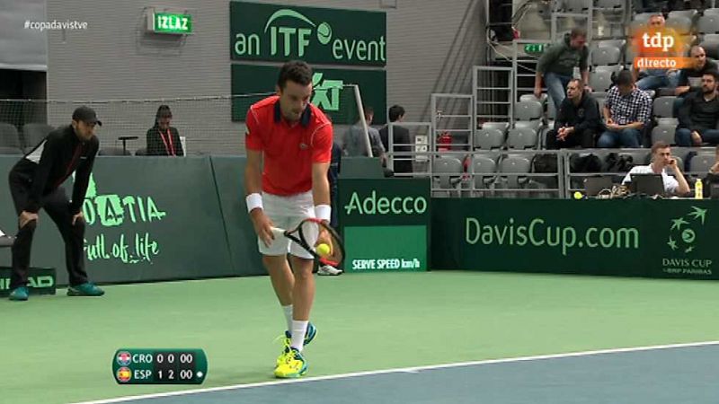 Tenis - Copa Davis 1ª Ronda Croacia-España: A.Pavic-R.Bautista - ver ahora