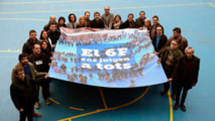 Telediario 1 - Reacciones a la movilización de las entidades soberanistas