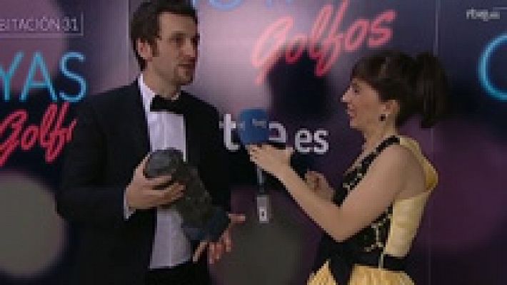 Raúl Arévalo feliz de ganar el Goya a Mejor Director Novel