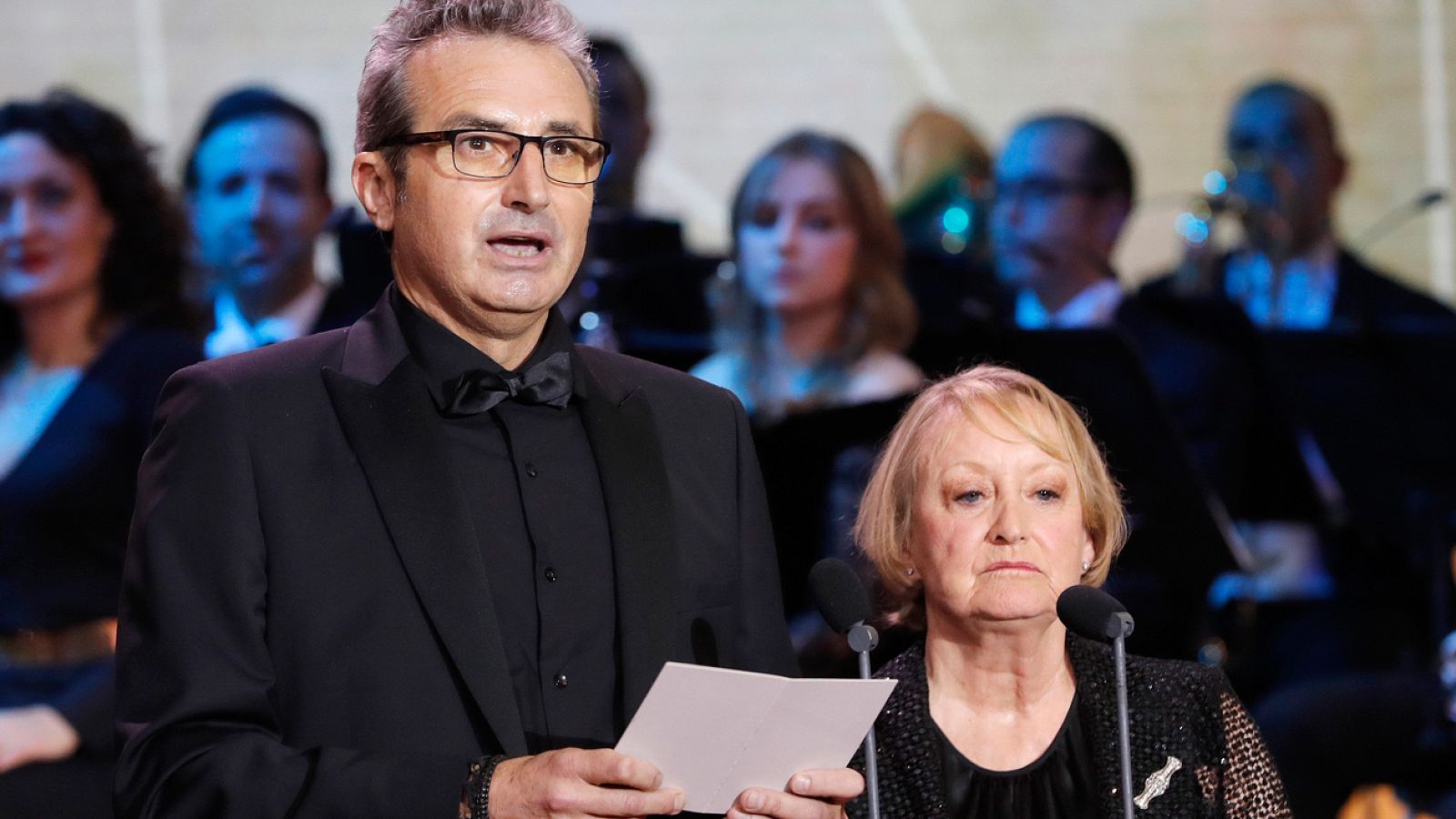 Yvonne Blake y Mariano Barroso en los Premios Goya 2017: "El cine espa�ol no vive del Estado, genera riqueza para el Estado"