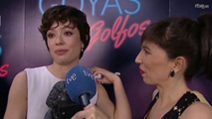 Anna Castillo, emocionadísima tras recibir el Goya