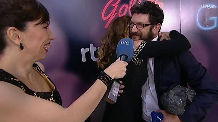 Goyas Golfos - Un emocionado Manolo Solo agradece a sus padres el Goya