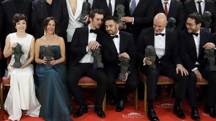 Telediario 1 - Las reacciones de los ganadores de los Premios Goya