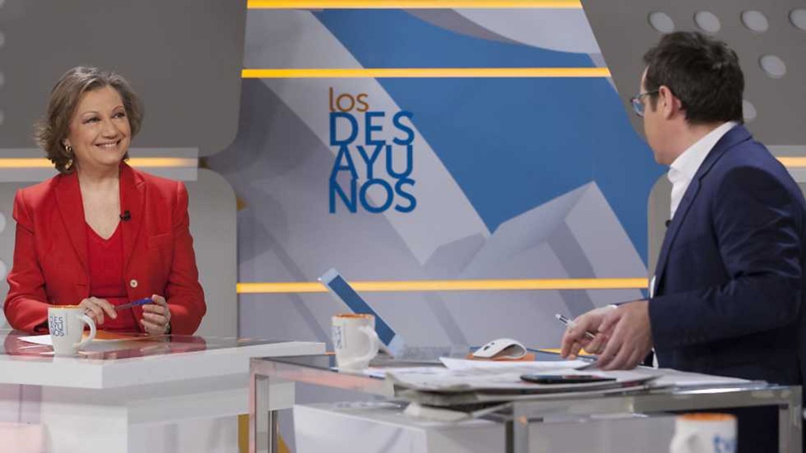 Los desayunos de TVE - Luisa Fernanda Rudi, pta. del Comité Organizador del 18º Congreso del PP y Albert Rivera, pte. de Ciudadanos - ver ahora