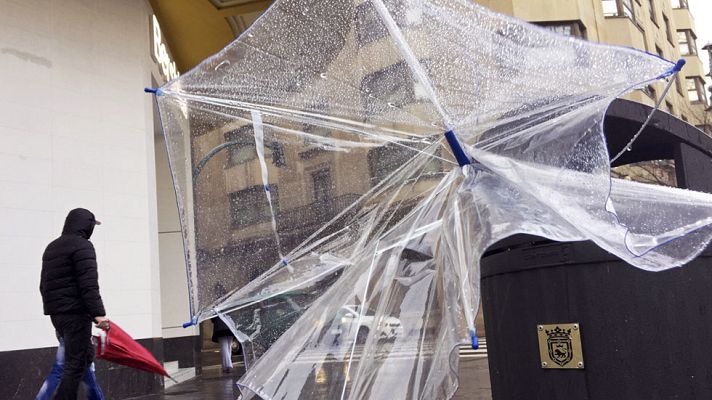 El tiempo - Viento fuerte en el Mediterráneo, Galicia y los Pirineos
