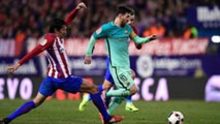 Telediario 1 - FC Barcelona-Atlético, todo por decidir en el Camp Nou
