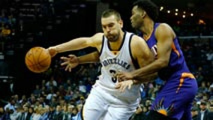 Telediario 1 - Marc Gasol lidera una nueva victoria de Memphis
