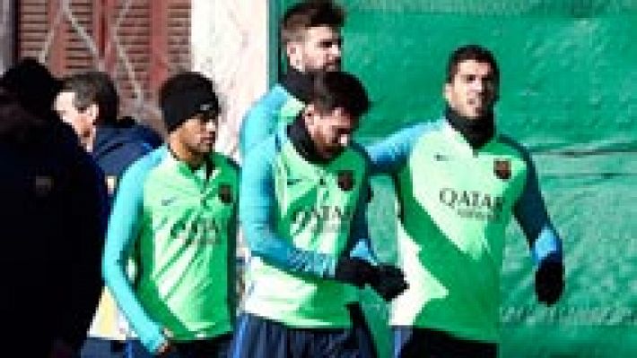 Telediario 1 - Neymar celebra con sus compañeros su 25 cumpleaños