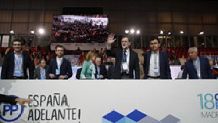 Telediario 1 - Arranca el XVIII Congreso Nacional del PP con más de 3.000 asistentes