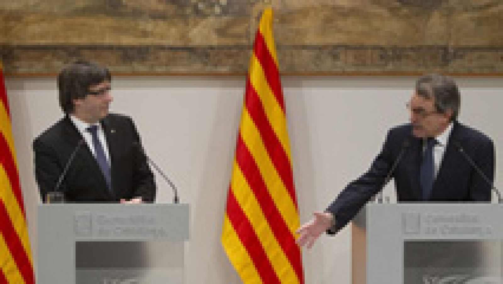 Telediario 1: Puigdemont: Es momento de "dialogar" a través de la política y no de "fiscales y tribunales" | RTVE Play