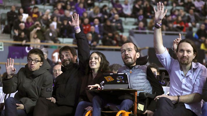 Telediario 1 - Unidad ha sido la palabra más repetida en Vistalegre