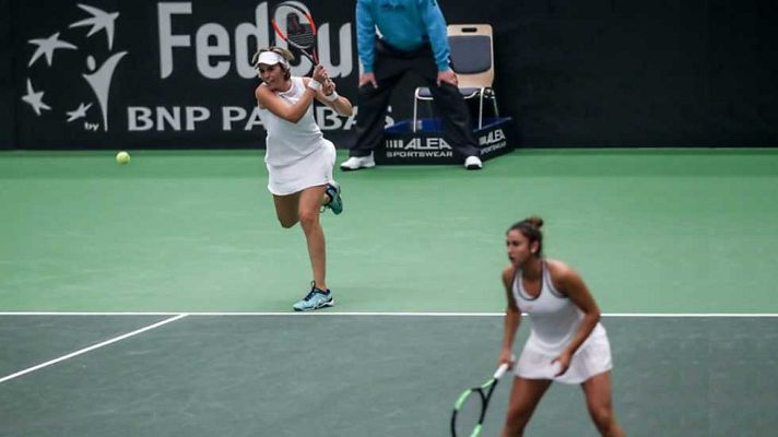 Tenis - Copa Federación 1ª, Rep. Checa-España (partido dobles)