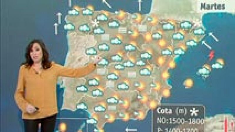 Inestabilidad en Galicia y Cataluña, temperaturas en ascenso