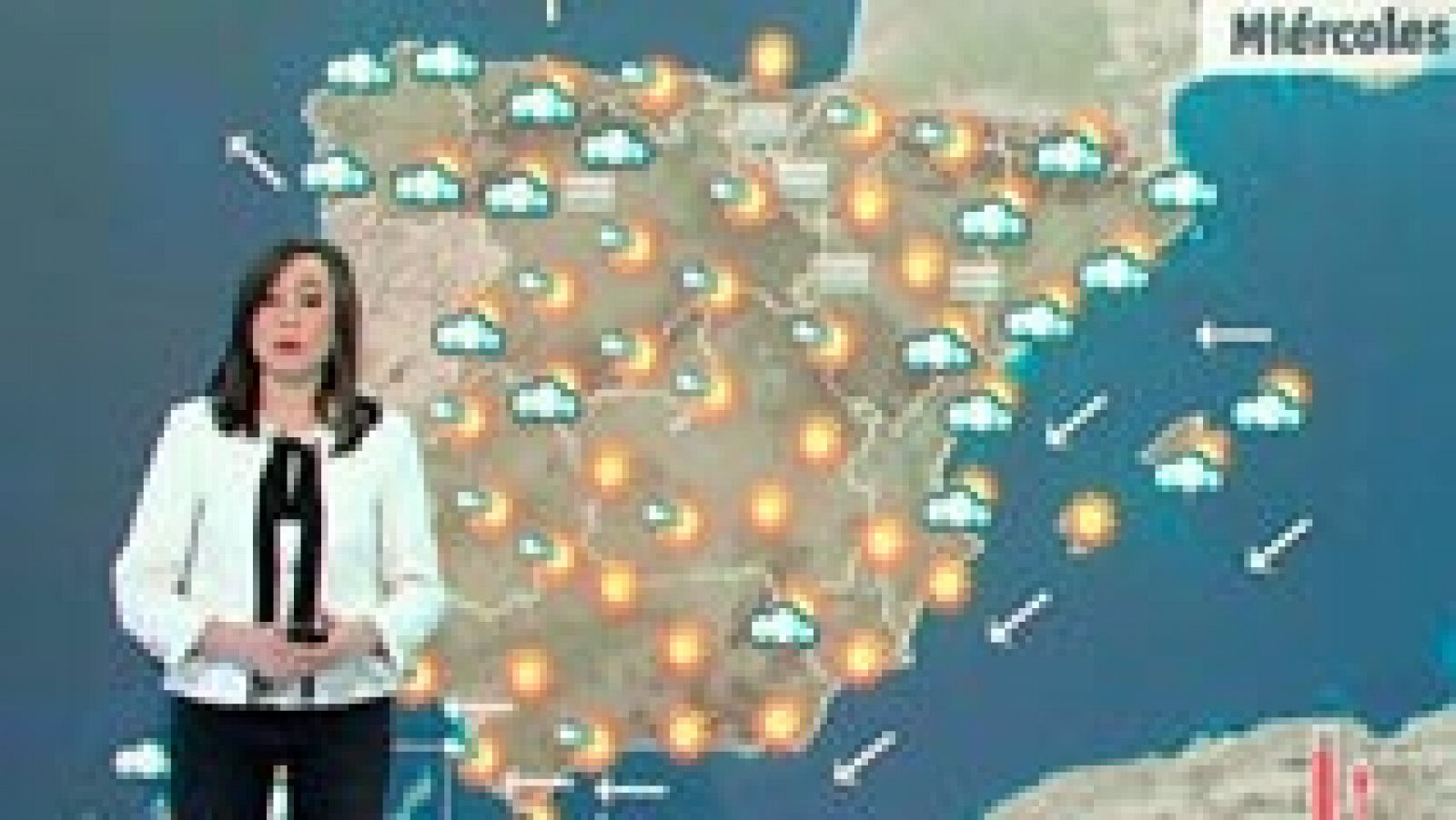 El Tiempo - Lluvias débiles en Galicia, Girona y Canarias