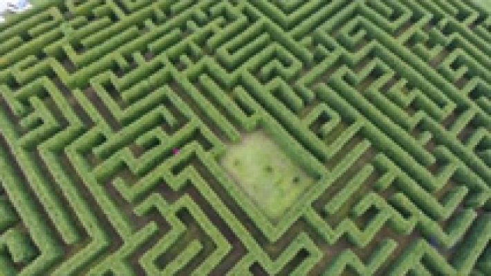 Telediario 1 - En Villapresente, Cantabria, crean el laberinto más grande de España