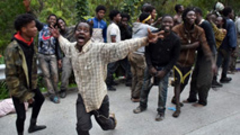 Cerca de 500 inmigrantes logran saltar la valla de Ceuta