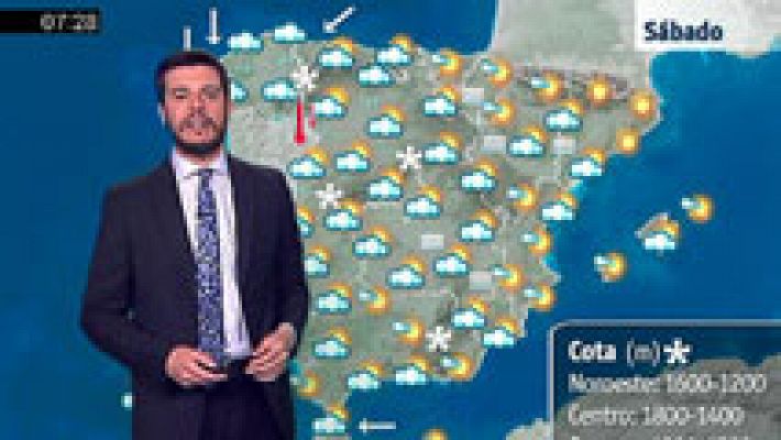 El tiempo - Lluvias en el noroeste peninsular que se extenderán hacia el sur