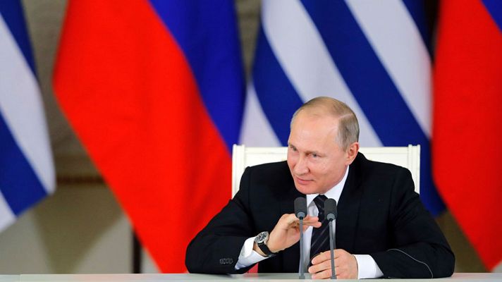 Telediario 1 - Putin permitirá a los ciudadanos ucranianos separatistas moverse y trabajar en Rusia sin restricciones