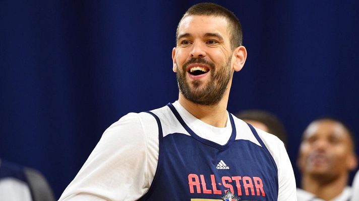 Telediario 1 - Marc Gasol acude "feliz" a la fiesta del All Star