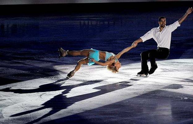 Exibición en el Europeo de patinaje