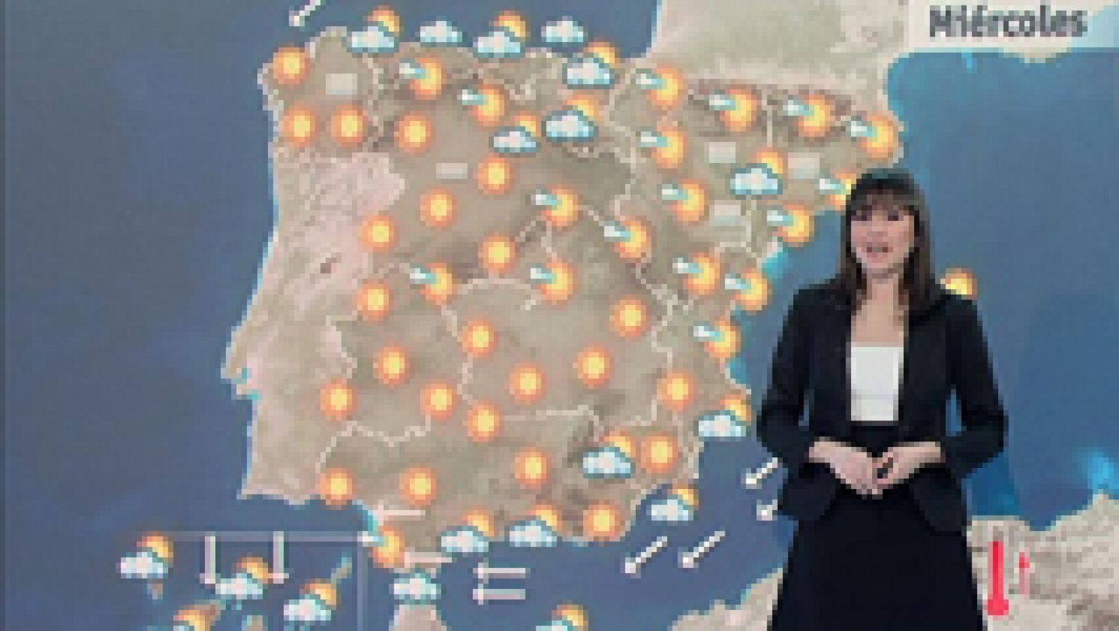 El tiempo: Subida de temperaturas generalizada y levante fuerte en Cádi | RTVE Play