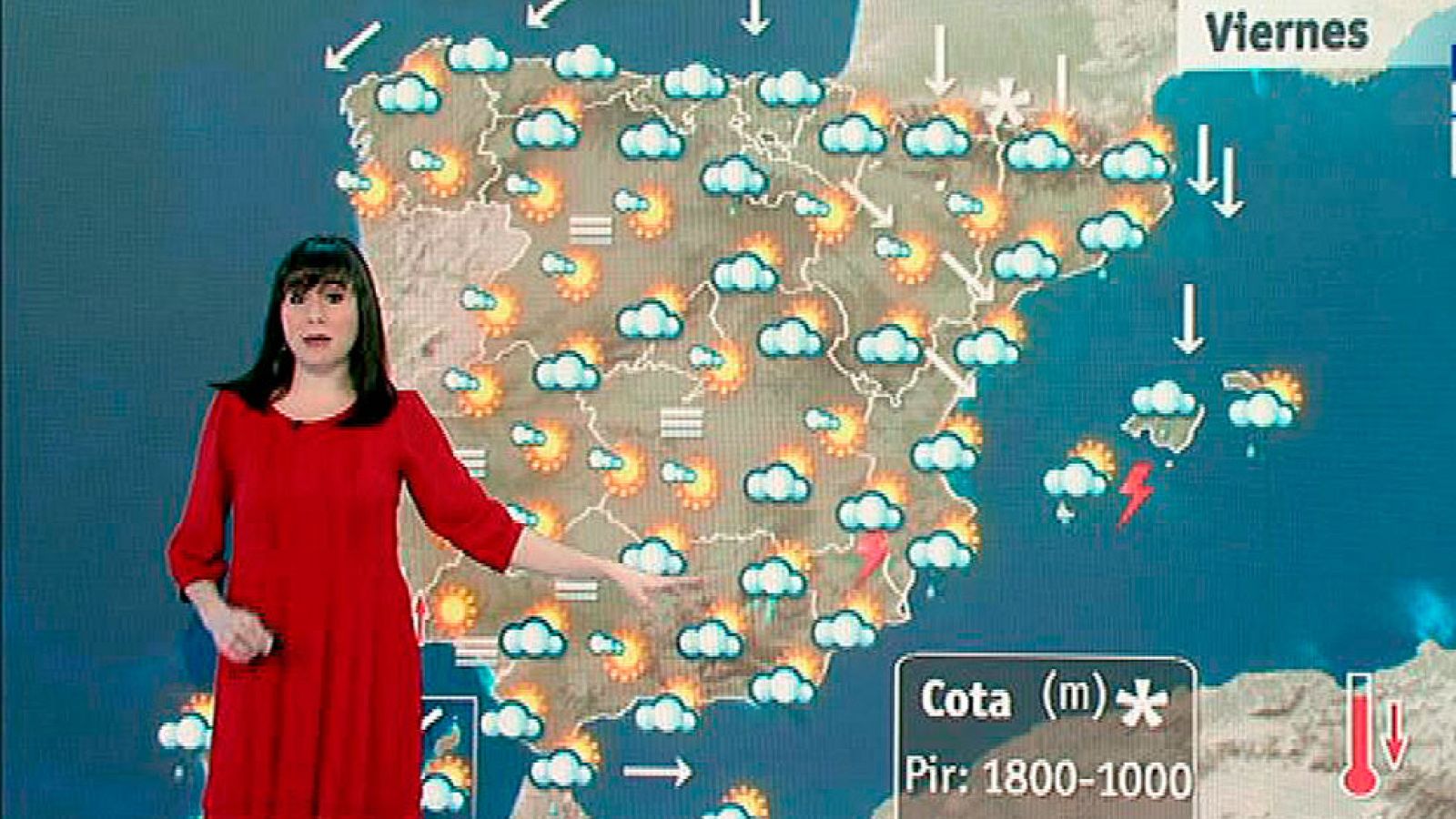 Vientos fuertes en Girona y Menorca y lluvia de barro en el sureste