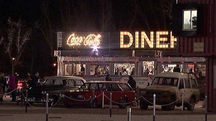 Telediario 1 - Aforo completo en la inauguración del autocine más grande de España