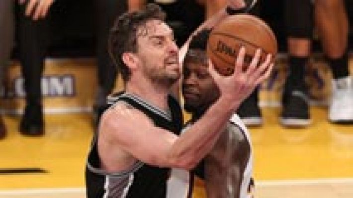 Telediario 1 - Pau Gasol lidera a los Spurs en su victoria contra Lakers