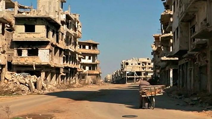 Telediario 1 - Homs, la cuna de la revolución siria, luce en ruinas seis años después