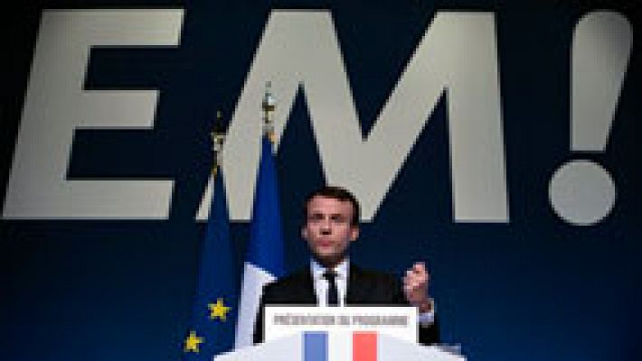 Emmanuel Macron presenta su programa para las elecciones francesas 