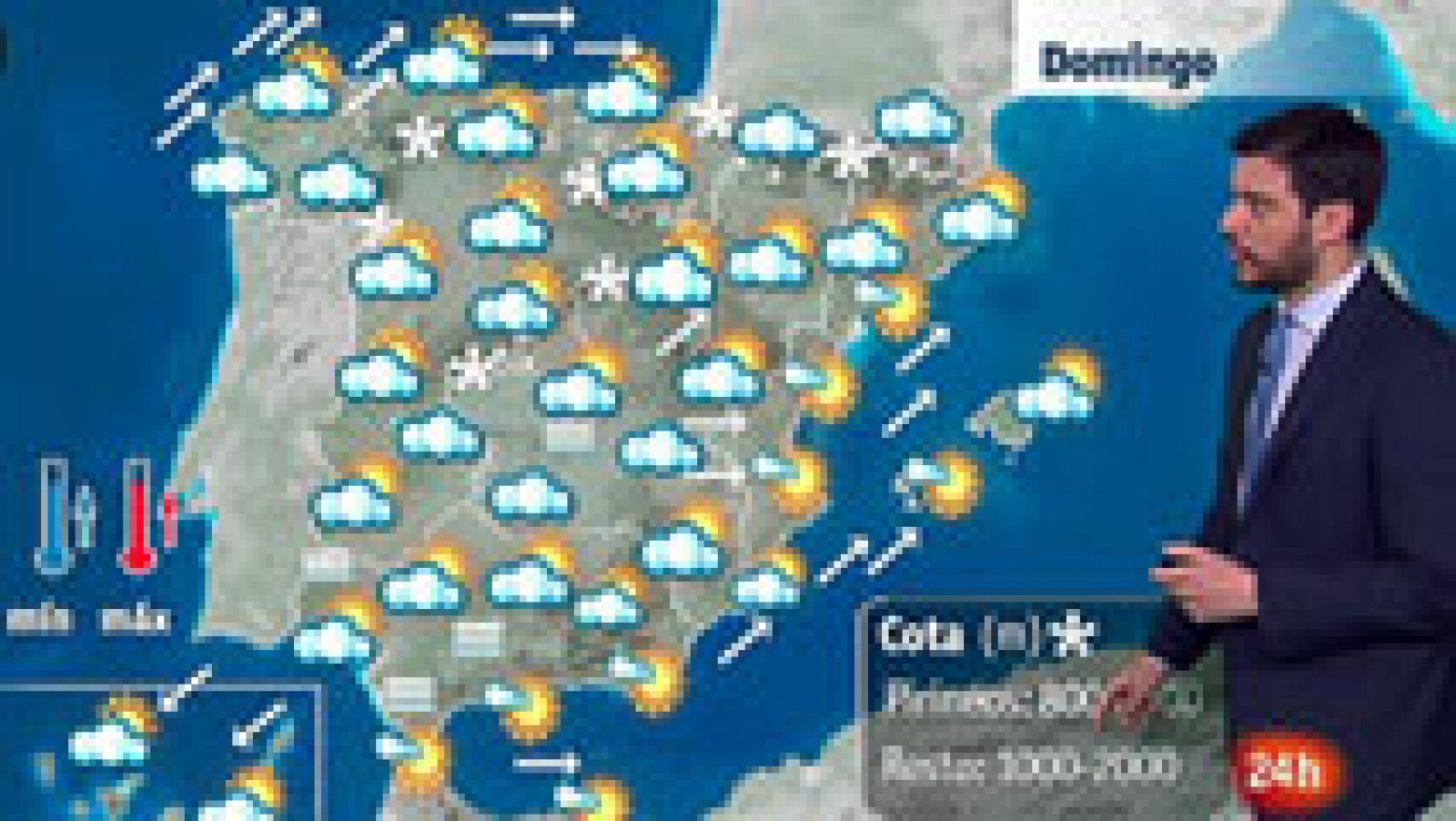 El tiempo: Las lluvias y las nevadas se intensifican en la Península | RTVE Play