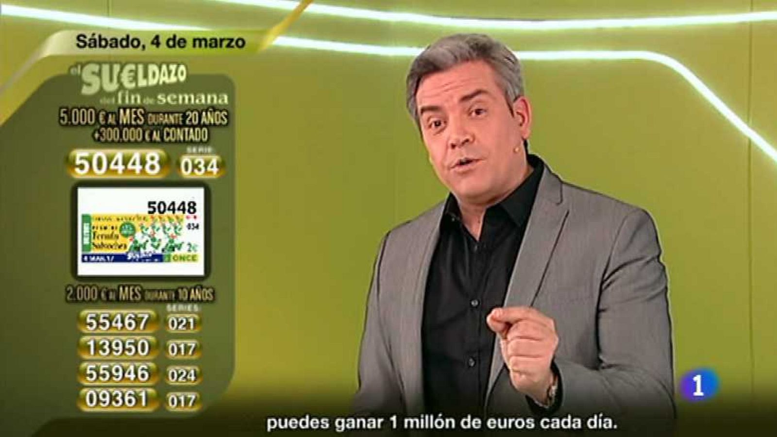 Sorteo ONCE - 04/03/17 - ver ahora