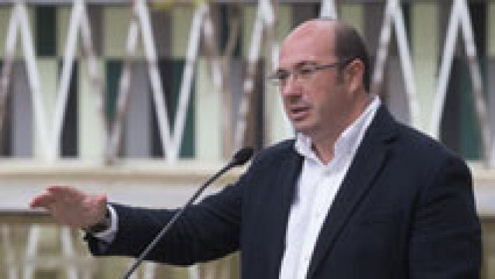 Telediario 1 - El presidente de Murcia declara este lunes en calidad de investigado por el caso Auditorio