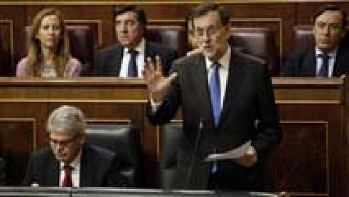 Telediario 1 - Pulso entre Rajoy y Rivera por la investigación de la financiación del PP