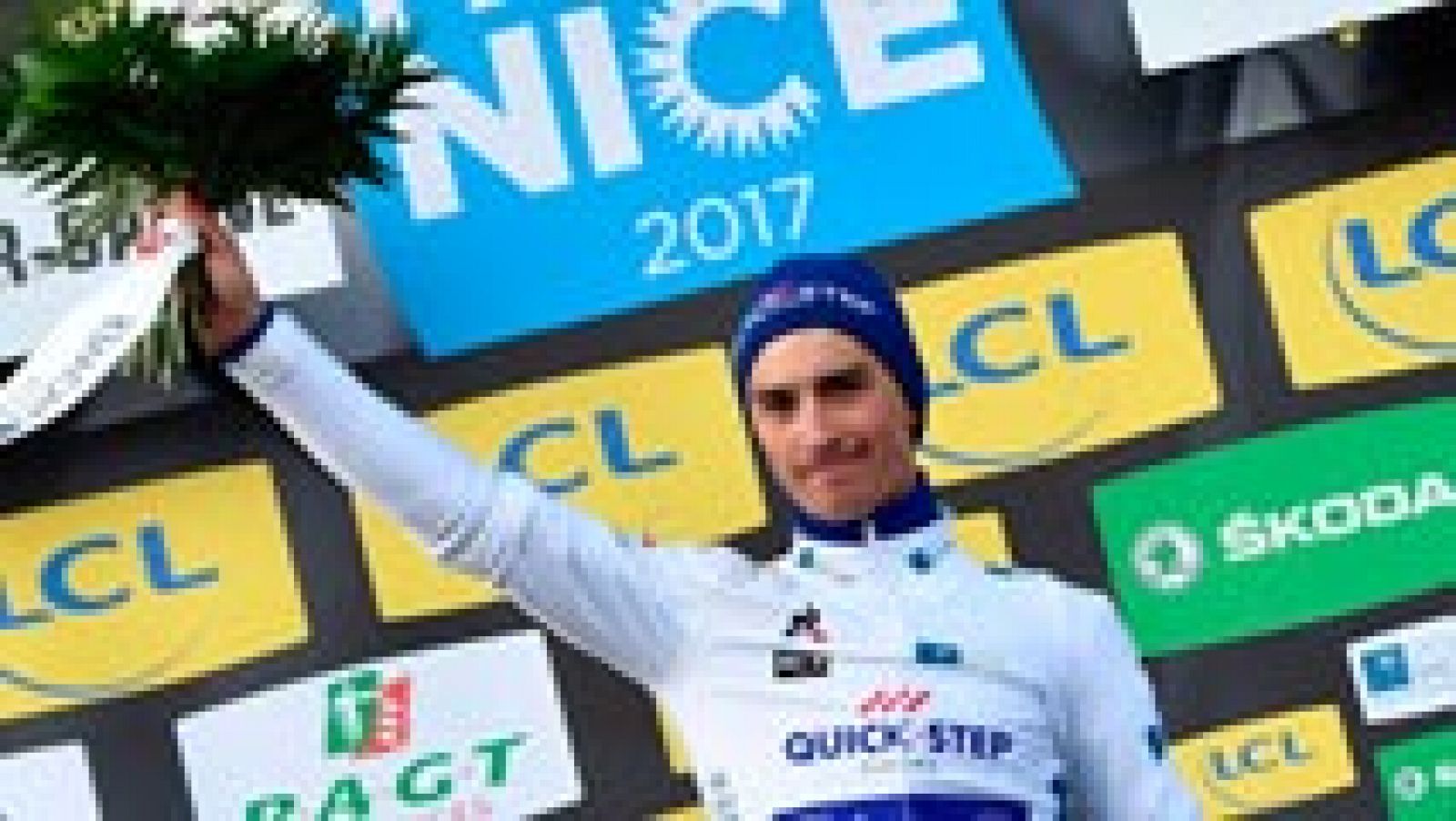 El ciclista francés Julian Alaphilippe del Quick-Step se ha impuesto en la cuarta jornada de la París-Niza y se coloca como líder provisional de la clasifiación general. Por detrás llegaron Alberto Contador, del Trek, (+19''), Tony Gallopin, del Lotto (+20") y Gorka Izagirre, del Movistar (+20"). [París-Niza en directo, 5-12 de marzo a las 15:20h. en TdP y RTVE.es]