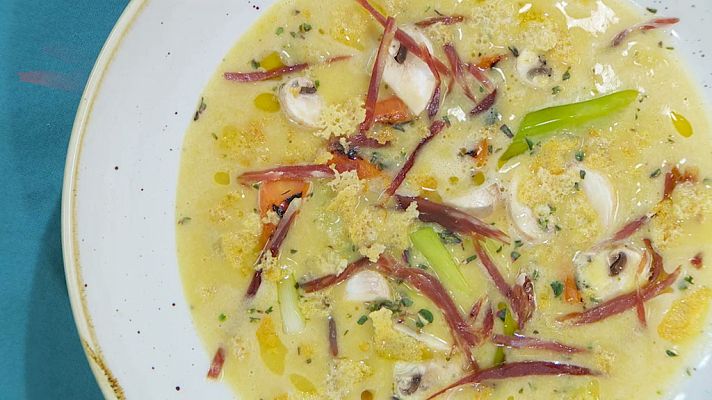 RTVE Cocina - Crema de queso con verduras asadas