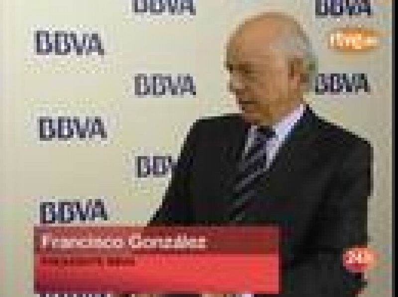 TVE ha entrevistado a Francisco González, presidente del BBVA, el día en que su entidad ha presentado los resultados del 2008.