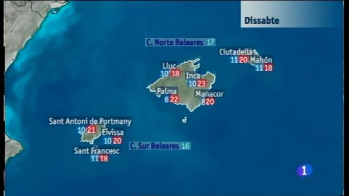 Informatiu Balear - El temps a les Illes Balears - 10/03/17