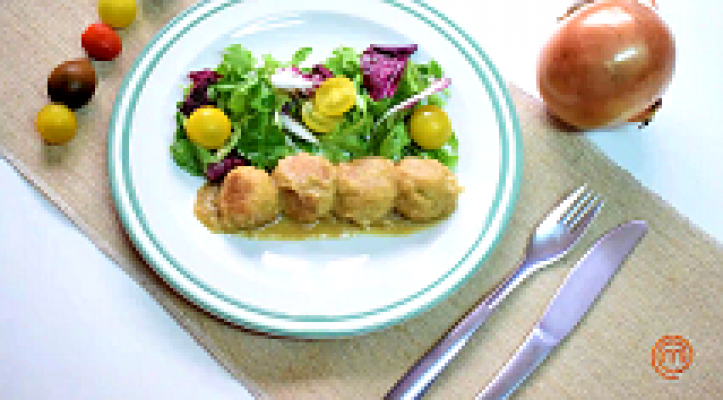 MasterChef - #BloggerMC5 - Albóndigas de pescado en salsa de cebolla