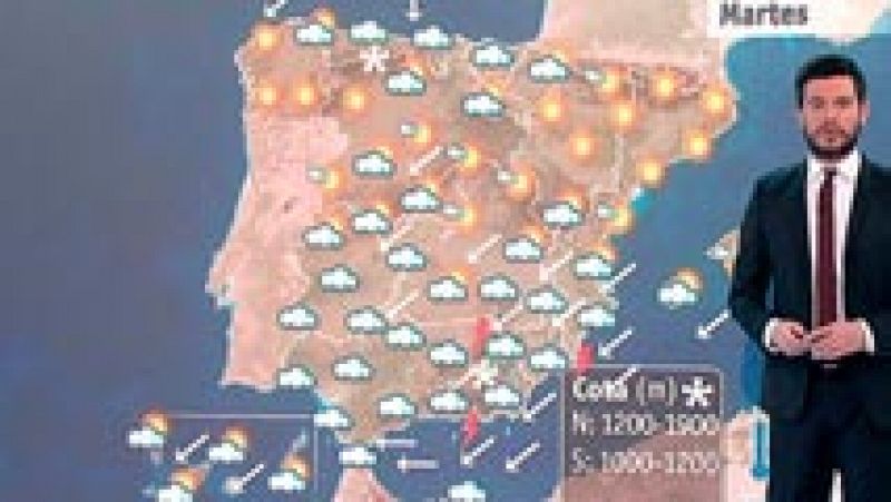 Tiempo adverso en la Península y subida de temperaturas