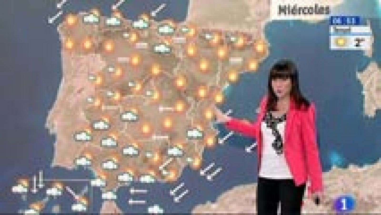 El tiempo: Las lluvias se quedarán este miércoles en el sur de la Península | RTVE Play