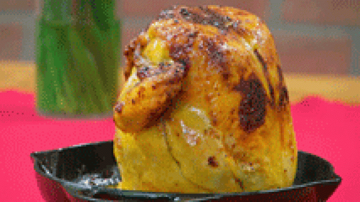 Pollo asado al curry 