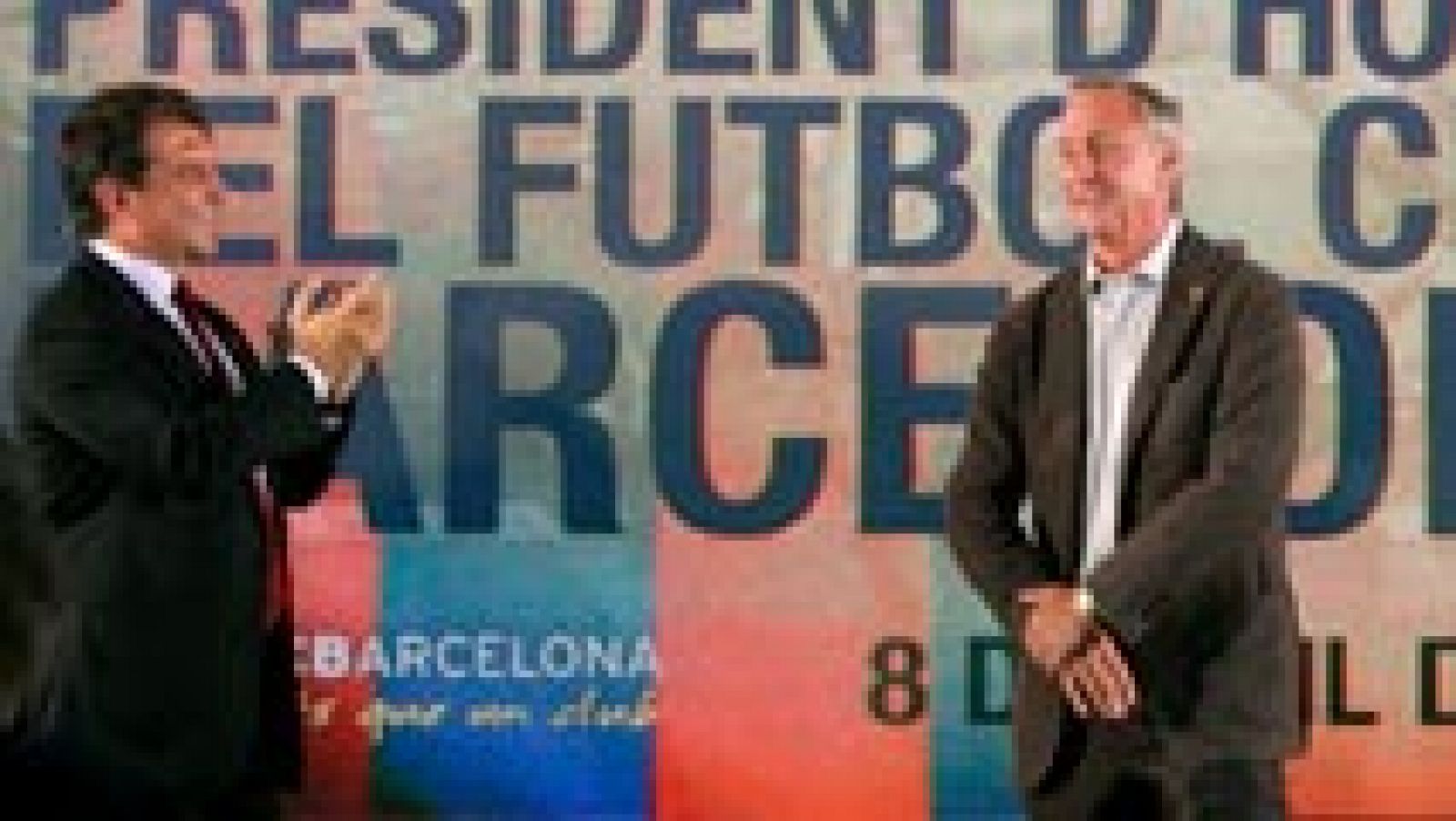Telediario 1: Joan Laporta: "El Camp Nou debería llevar el nombre de Johan Cruyff" | RTVE Play