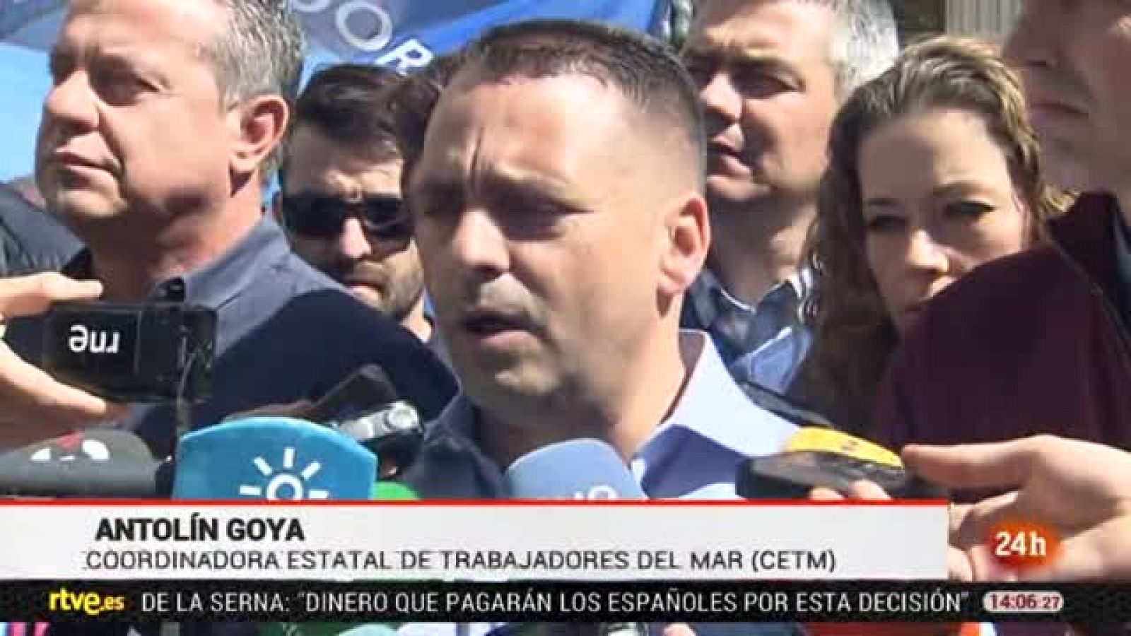 Informativo 24h: Antolín Goya anuncia la desconvocatoria de la huelga de la estiba: "Lo que ha ocurrido hoy no es una victoria para nadie" | RTVE Play