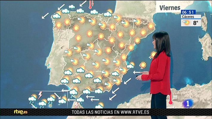 El tiempo - Cielos despejados y temperaturas sin cambios