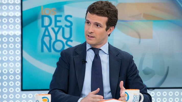 Los desayunos - Casado critica la "irresponsabilidad" de la oposición por el veto del decreto de la estiba: "La estabilidad depende de todos"